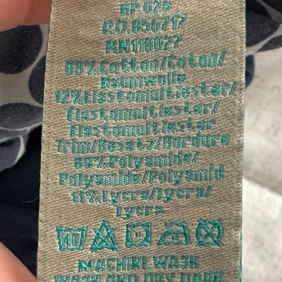 Boden blue dark wash adjustable straps full belly panel maternity jeans, size 6 - Picture 13 of 14